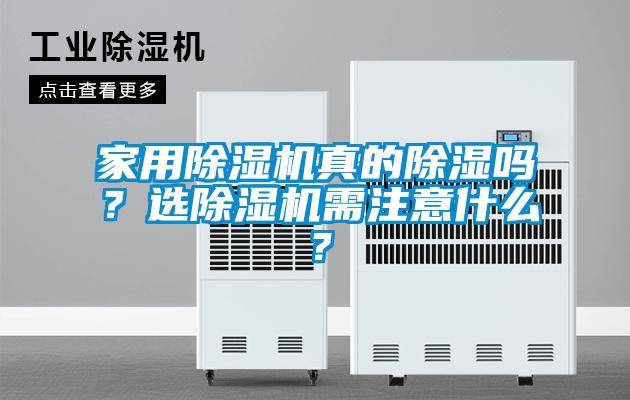 家用除濕機真的除濕嗎？選除濕機需注意什么？