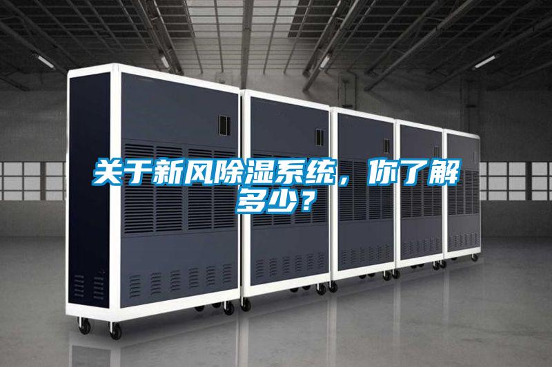 關于新風除濕系統，你了解多少？