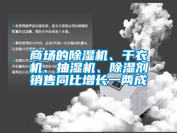 商場的除濕機、干衣機、抽濕機、除濕劑銷售同比增長一兩成