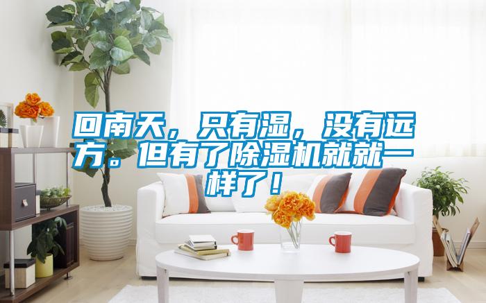 回南天，只有濕，沒有遠方。但有了除濕機就就一樣了！