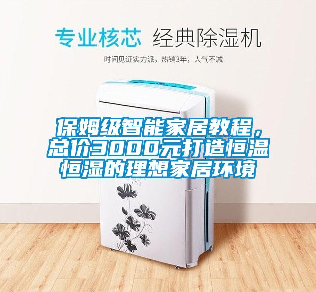 保姆級智能家居教程，總價3000元打造恒溫恒濕的理想家居環境