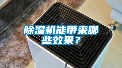 除濕機(jī)能帶來哪些效果？