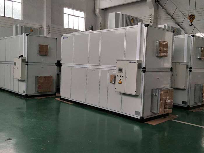 濟(jì)南銘威化工鋰電池鈷酸鋰零下40℃露點(diǎn)，三臺全新風(fēng)轉(zhuǎn)輪除濕機(jī)組